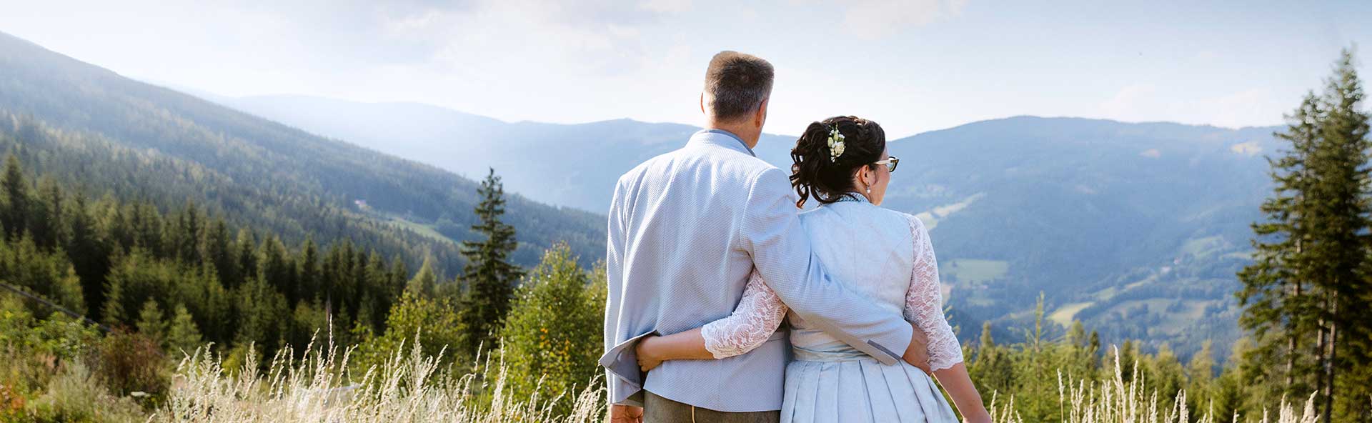Brautpaarshooting mit Ausblick